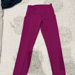 Lululemon Magenta Leggings